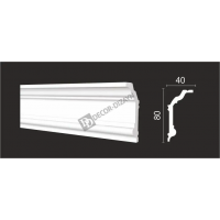 Карниз Decor Dizayn DD502 Полистирол 2000*80*40 мм