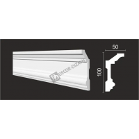 Карниз Decor Dizayn DD503 Полистирол 2000*100*50 мм